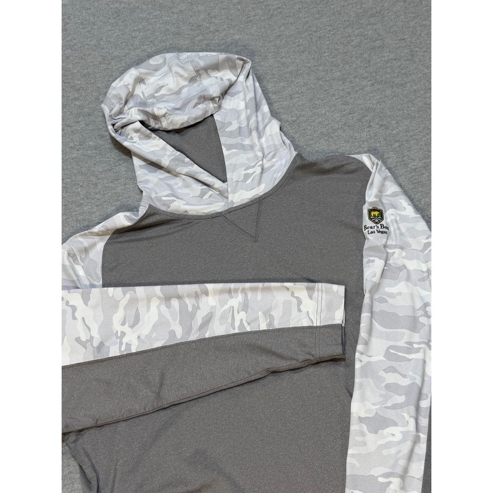 johnnie-O Hansen Performance Hansen Hoodie XXL Gray Camo Bears Best Las Vegas